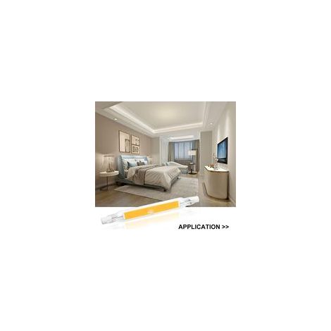5W R7S 78MM Ampoule LED de J78 COB filament, 500 lumens 360 degrés, ampoule halogène 30W 48W 50W équivalent, parfait pour maison, cuisine, pièce, balcon, bureau, etc H593