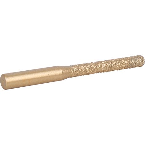 Diamant-Fräser mit goldgelötetem, geradem Schaft für Quarzstein und Marmor, Fugenmesser, 6,35 x 5 x 65 mm (1/5)