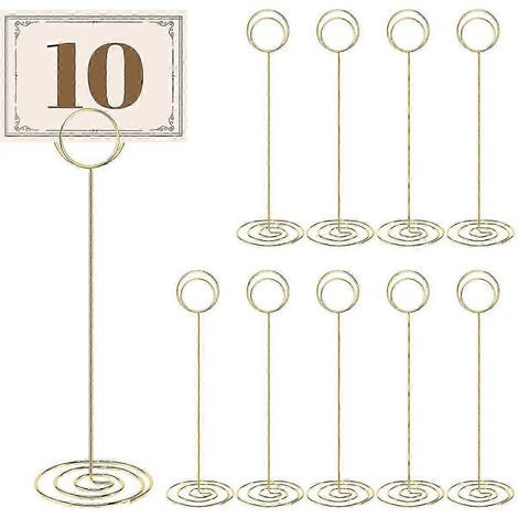 Lot de 10 supports de numéros de table de 22,2 cm (8,75 pouces) pour mariage, remise de diplômes, édition B (1/5)
