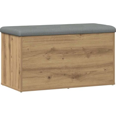 Maison Exclusive - Panca contenitore artigianale in rovere 82x42x45 cm (1/5)