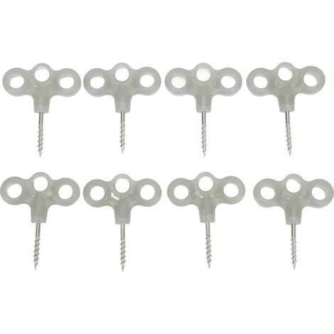 Lot de 8 clous filetés en acier inoxydable à spirale 30mm pour camping et randonnée (1/5)