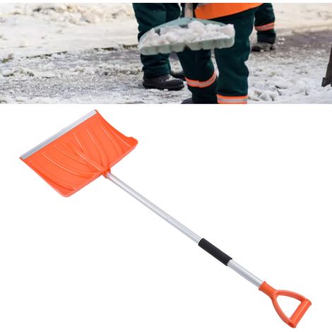 Pelle à neige grande capacité, manche en D en alliage d'aluminium et plastique, outil de déneigement démontable et assemblabl
