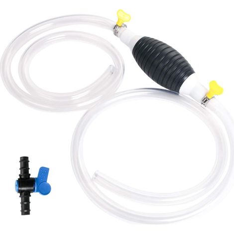Pompe Manuelle, 20MM Pompe à carburant à main Universelle avec 2M, Poire amorçage Auto Bateau, Pompe Essence de Transfert de Portable Manuel pour voiture, bateau, moteur diesel, essence (1/5)
