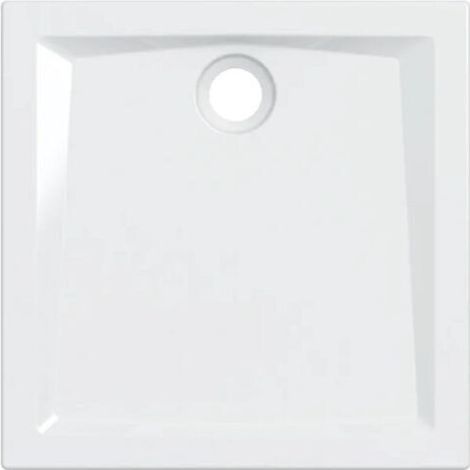 GEBERIT - PIATTO DOCCIA QUADRATO 80X80 H.6 CM. TIPO 60 BIANCO IN GRES FINE PORCELLANATO 550.028.00.1 (1/4)