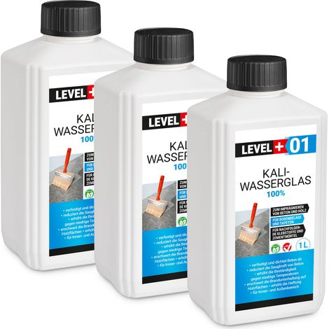 LEVEL+ Kaliwasserglas Unverdünnt Grundierung L+01 - 3L