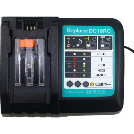 Chargeur de batterie lithium-ion 14,4 V 18 V avec écran LED de remplacement pour batteries lithium-ion Makita BL1850 BL1840B BL1820 BL1815 BL1860 BL1430 BL1450 BL1830 (1/4)