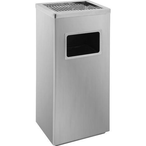 FRANKEL kaiserkraft, Combiné cendrier-poubelle en inox, (1/2)