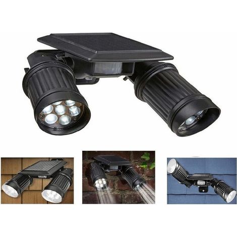14 led Wall light solar energy pir motion sensor wall security 2 head waterproof WASHING (1/4)