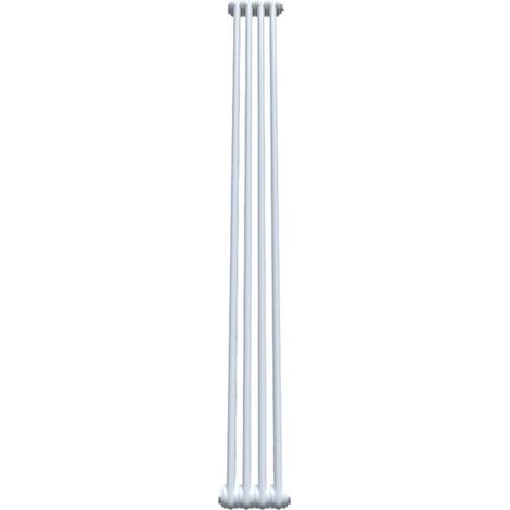 Bircham - White 2 Column Radiator H1800mm x W206mm
