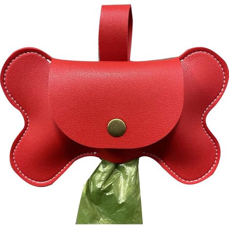 Distributeur de sacs à déjections canines avec porte-laisse intégré, bote d'exercice robuste et portable pour animaux de compagnie