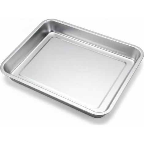 Professionelle Edelstahl-Auflaufform – Antihaftbeschichtet und langlebig – Größe 45 x 35 x 4,8 cm – Ideal zum Kochen und Servieren (1/4)