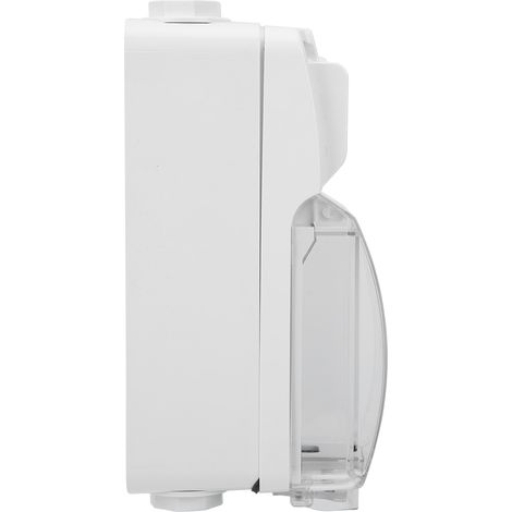 250V Außenwandsteckdose, 3 Löcher, wasserdichtes Schaltergehäuse, ABS-Stecker ohne Bohrungen (1/5)