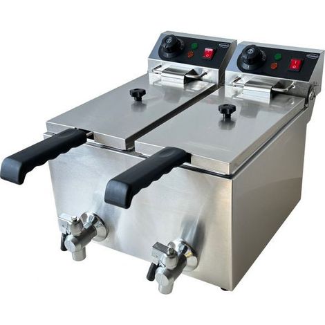 Friteuse électrique de comptoir 2x4 litres - Combisteel