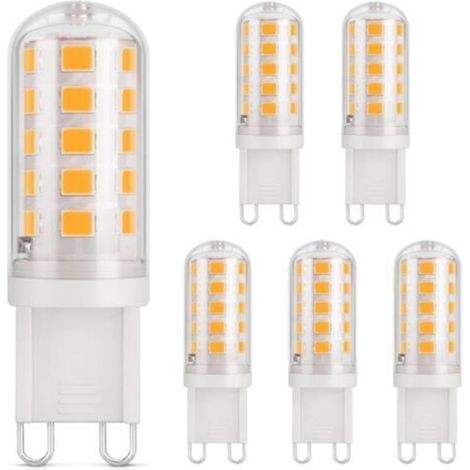 Ampoule LED G9 3W, équivalen 40W halogène, Blanc chaud 2700K, 410lm, CRI 85, 230V, Économie d'énergie, Culot G9 Standard, 6 Pièces (1/5)