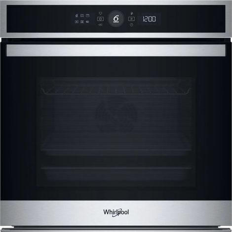 Whirlpool WOI4IS8HM0XA Forno a incasso multifunzione Inox 17 funzioni Pizza310° Cook4 Steam+ classe A+ 73Lt, Idrolisi