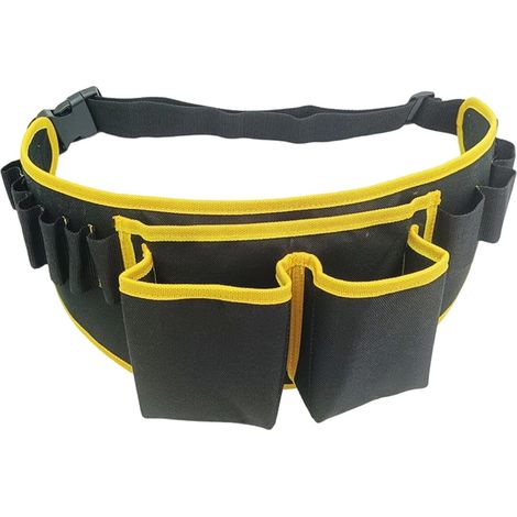 Ceinture porte-outils d'électricien, sac banane de jardinage multipoches (1/5)