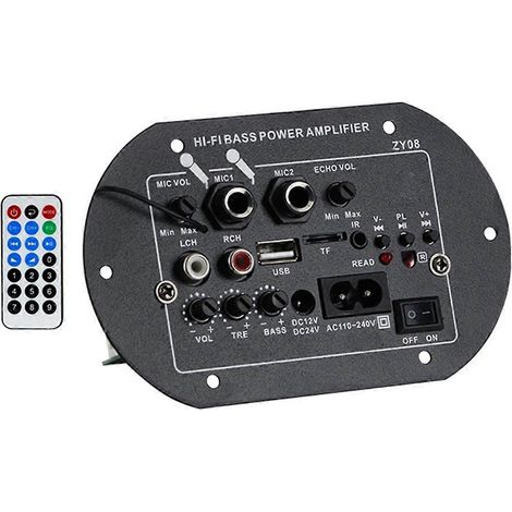 HiFi-Leistungsverstärkerplatine für Bass, 12 V/24 V/220 V, mit USB-Anschluss und AU-Buchse (1/5)
