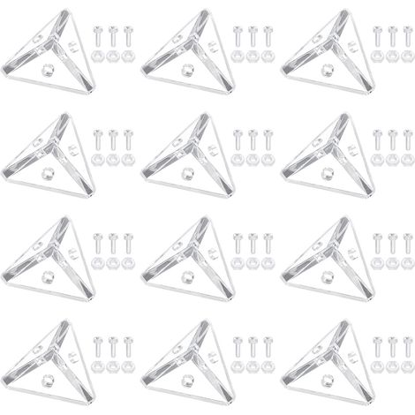 12 Set Support D'angle En Acrylique Support D'accrochage (1/5)