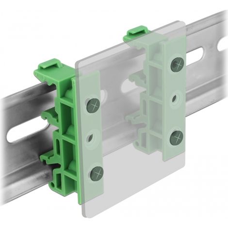 Delock Clip de carril DIN para PCB 4 piezas