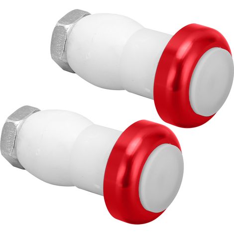 Lot de 2 feux de guidon LED réglables, visibles jusqu'à 20 mètres, avec piles intégrées (rouge). (1/5)