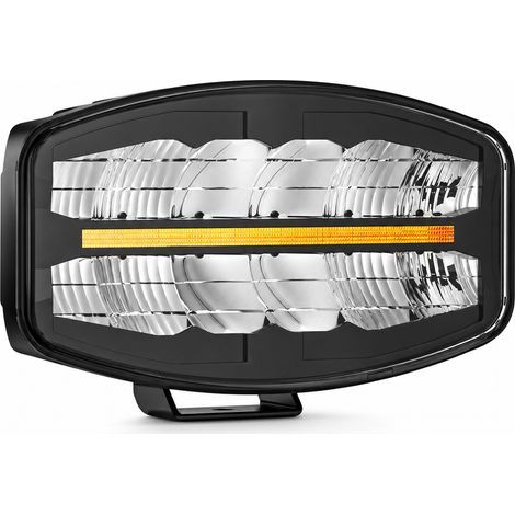 Feu auxiliaire pour camion, blanc et jaune, boîtier en aluminium, modes fixe, séquentiel et stroboscopique (1/5)
