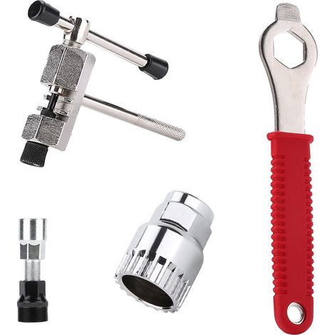 Kit d'outils pour démontage de pédalier pour vélo Kit d'outils pour démontage de pédalier 4 pièces Clé pour démontage de pédalier (1/5)