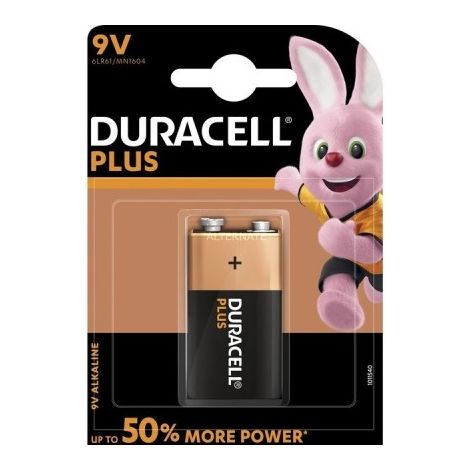 DURACELL SIMPLY BATTERIA DA 9 VOLT 2 PEZZI (1/2)