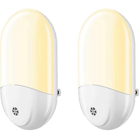 2 appliques murales LED blanc chaud à détection automatique (1/5)