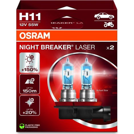 Osram Automotive 64211NL-2HB Ampoule halogène Night Breaker® Laser Next Generation H11 55 W 12 V (1/5)