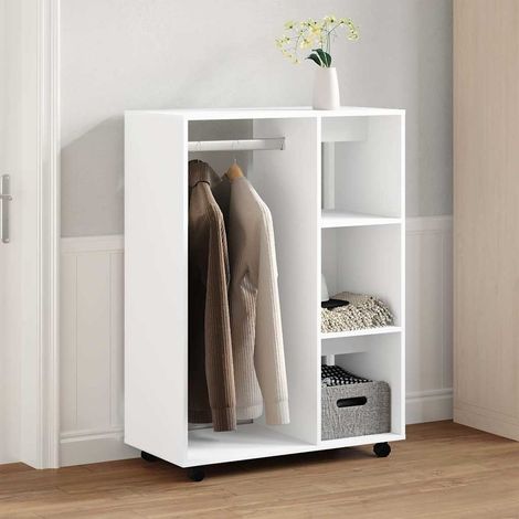 vidaXL Kleiderschrank Weiß 80x40x110 cm Holzwerkstoff (1/5)