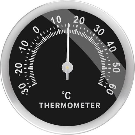 Autothermometer – Analog, mechanisch, 58 mm – Messbereich: -30 bis 60 °C – Genauigkeit: ±2 °C – Für Innenraum, Auto, Büro und Zuhause (1/5)