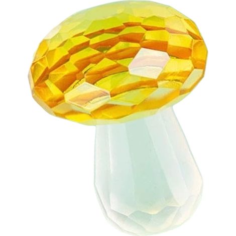 Dekorativer Kristallpilz, Solarlampe, Gold