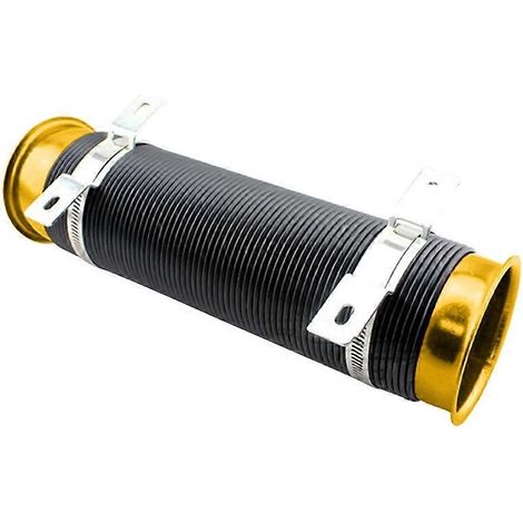 Tuyau d'admission d'air réglable flexible universel, tube d'entrée de conduit en caoutchouc résistant, adaptable pour ventilation et aspiration. (1/4)