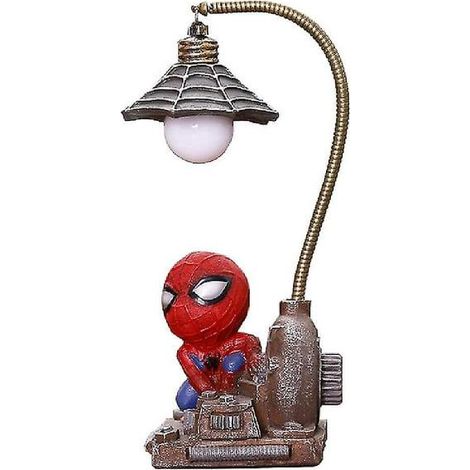Lampe de bureau LED Super-héros en résine, veilleuse pour enfants