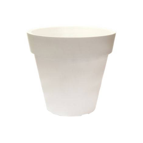 WELLHOME MACETERO DE POLIETILENO POR ROTOMOLDEO BLANCO 40X35 CM
