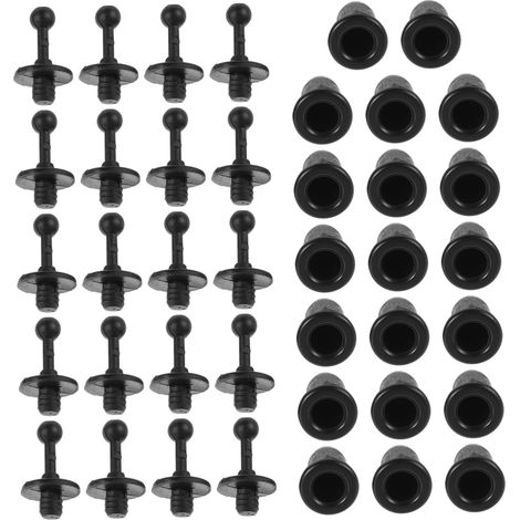 Clips en Plastique Noir de Decoration Acoustique Kit de 20 pour Grille de Haut-Parleur Solide et Élégamment Conçus, pour Projets DIY (1/5)