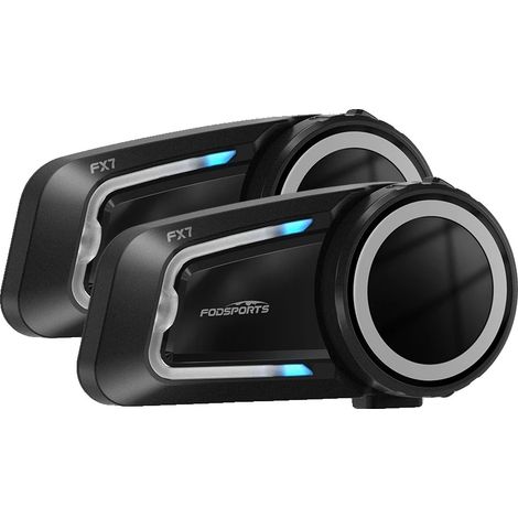 Casque Intercom Moto, Bluetooth 5.4, Audio Multi-Canal, Portée de 2000m, Haut-Parleur HIFI de 40mm, Étanche IP67 (1/5)