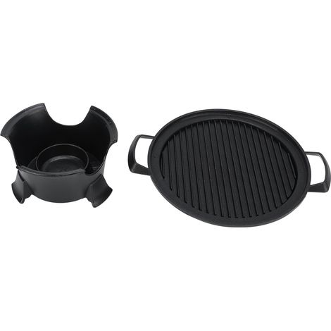 Table de table portable grill hibachi en aluminium moulé sous pression avec poêle de cuisson antiadhésive pour pique-nique et camping en extérieur (1/5)