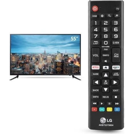 pair Télécommande multifonctionnelle sans fil LED Smart TV LCD pour LG AKB75375604 -TUN