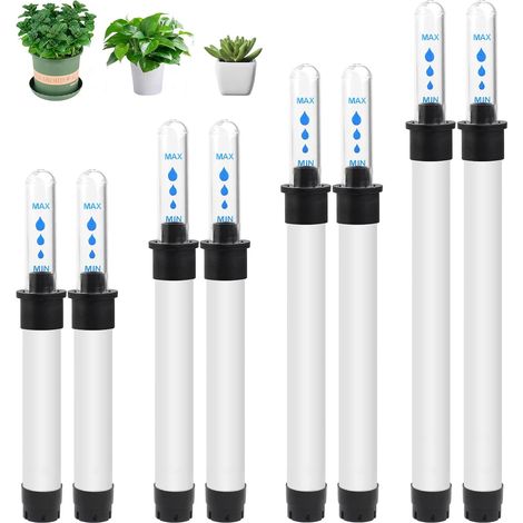 Indicateur de Niveau d'eau Pratique - 8 Pièces Indicateur Eau Plante 15-36 cm Grand, Testeur Humidité Plante pour Jardinage Intérieur et Extérieur (1/5)