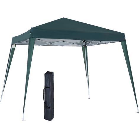Gazebo pliable portable 2,4 x 2,4 m, tente de fêtes avec protection UV, fourni avec sac de rangement, pratique pour le jardin et les événements extérieurs. (1/5)