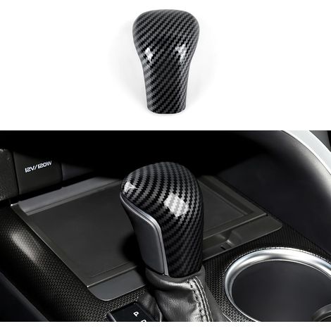 Adatto per Toyota Camry 2018-2026, Avalon 2019-2022, Corolla 2020-2025. Adesivo per accessori interni auto, copertura pulsante cambio, colore fibra di carbonio, adesivo decorativo in ABS. (1/5)