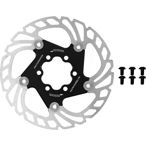 Disque de frein à flottement léger 140mm pour vélo de montagne et route, 6 vis, dissipation thermique efficace. (1/5)