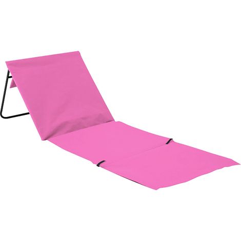 Tappetino da spiaggia imbottito pieghevole 7house con schienale 149,5x50,5x42cm