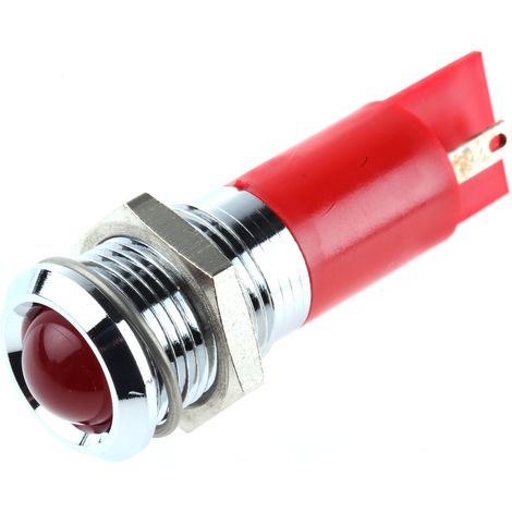 Voyant LED lumineux Rouge RS PRO, dia. 14mm ( Prix pour 1 )