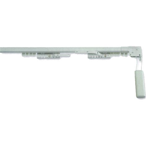 EPID Riel clásico extensible para cortina para pared o techo 168305cm fabricado en aluminio y PVC color blanco