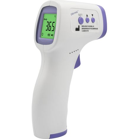 Thermomètre frontal, thermomètre sans contact, thermomètre infrarouge médical, écran LCD, fonction mémoire, pour enfants, bébés, adultes et objets