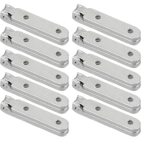 Lot de 10 charnières en alliage de zinc à 90 degrés pour projets en bois avec vis pour un assemblage facile