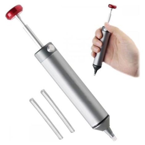 QORVA-(150mm) outil de dessoudage, fer à souder, pompe à dessouder, ventouse, pompe à dessouder à ventouse, pompe à dessouder électrique avec 1 buse en silicone