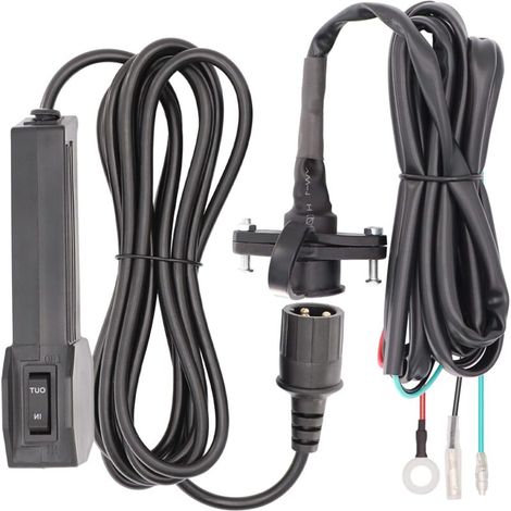 Jeffergarden Manette de commande sans fil 12V pour treuil ATV/UTV - Étanche, avec câble de 9 pieds, pour les travaux manuels et les opérations difficiles (1/5)